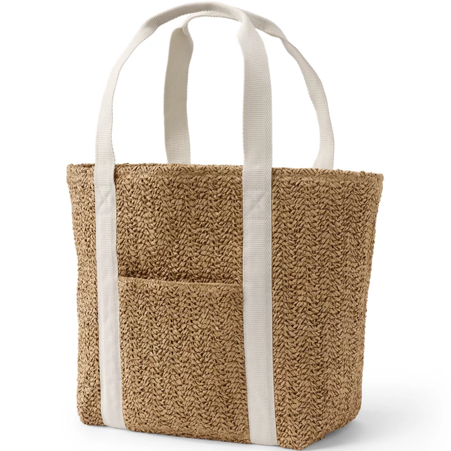 Straw Tote Bag view 3