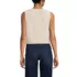 Women's Linen Blend Button Front Vest, Back