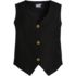 Women's Linen Blend Button Front Vest, Front