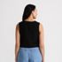 Women's Linen Blend Button Front Vest, Back