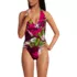Women's Sculpting Suit Plunge Halter High Leg One Piece Swimsuit, Front