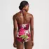 Women's Sculpting Suit Plunge Halter High Leg One Piece Swimsuit, Back