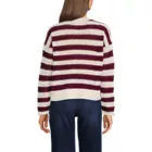 Women's Cotton Blend Pointelle Crew Neck Sweater