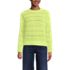 Women's Cotton Blend Pointelle Crew Neck Sweater, Front
