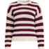 Women's Plus Size Cotton Blend Pointelle Crew Neck Sweater, Front