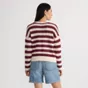 Women's Cotton Blend Pointelle Crew Neck Sweater