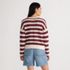 Women's Cotton Blend Pointelle Crew Neck Sweater, Back