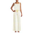 Women's Cooling 2 Piece Pajama Set - Sleeveless Square Neck Top and Pants