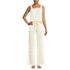 Women's Petite Cooling 2 Piece Pajama Set - Sleeveless Square Neck Top and Pants, Front