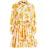 Women's Poplin Button Front Dress with Godets, Front