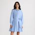Women's Poplin Button Front Dress with Godets, Front
