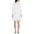 Women's Long Sleeve Romantic Linen Above the Knee Shirt Dress, Back
