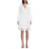 Women's Long Sleeve Romantic Linen Above the Knee Shirt Dress, Front