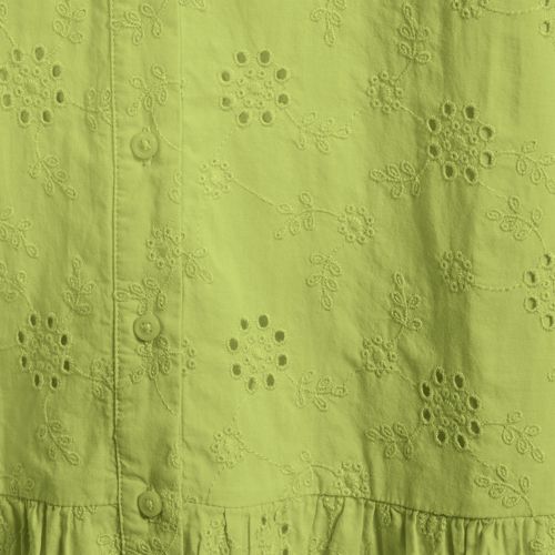 Bright Pistachio Floral Eyelet
