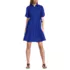 Women's Elbow Sleeve Eyelet Knee Length Shirt Dress, alternative image