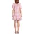 Women's Elbow Sleeve Eyelet Knee Length Shirt Dress, Back