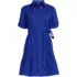 Women's Elbow Sleeve Eyelet Knee Length Shirt Dress, alternative image