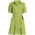 Women's Elbow Sleeve Eyelet Knee Length Shirt Dress, alternative image
