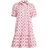 Women's Plus Size Elbow Sleeve Eyelet Knee Length Shirt Dress, Front