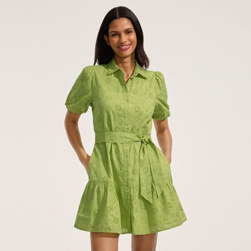 slim fit dress slacks Rhiona Linen Shirt Dress main image 0