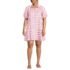 Women's Plus Size Elbow Sleeve Eyelet Knee Length Shirt Dress, Front