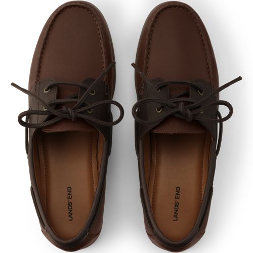  Lands' End Bootsschuhe Aus Leder, Herren, Größe:41 Regular, Braun, Leder, By Lands' End 