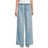 Women's Lightweight Denim Mid Rise Pleated Slouchy Jeans, Front
