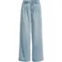 Women's Tall Lightweight Denim Mid Rise Pleated Slouchy Jeans, Front