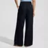 Women's Lightweight Denim Mid Rise Pleated Slouchy Jeans, Back