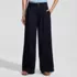 Women's Lightweight Denim Mid Rise Pleated Slouchy Jeans, Front