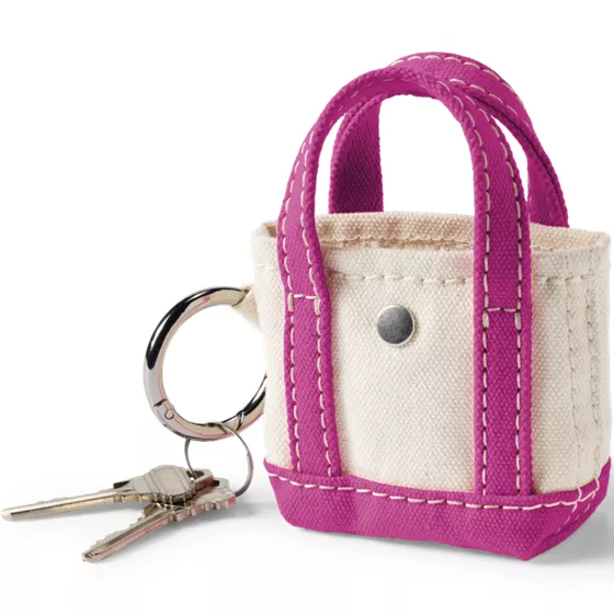 Micro Canvas Tote Charm - primary