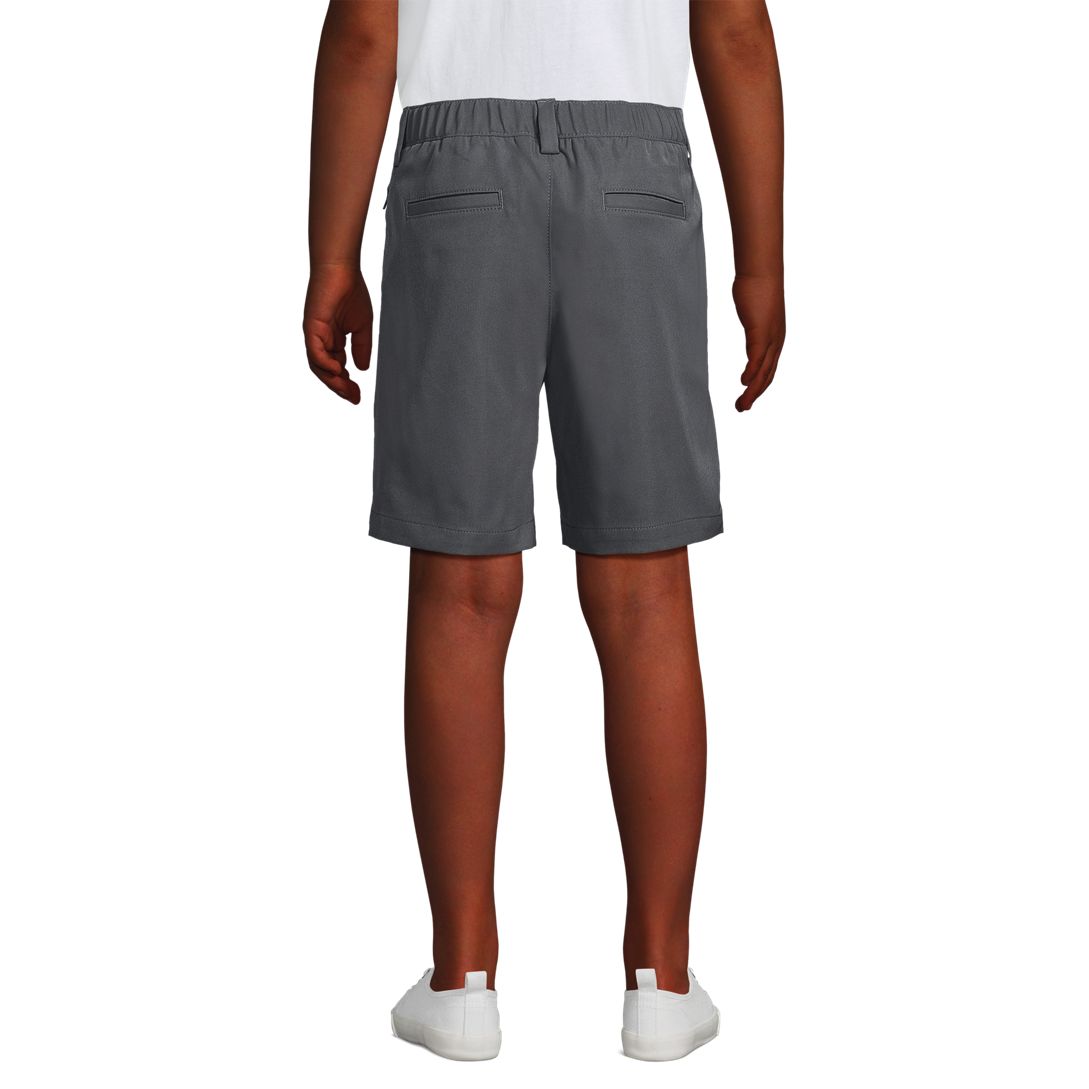 School Uniform Boys Active Performance Chino Shorts Above the Knee