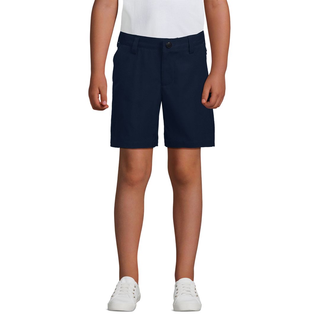 School Uniform Boys Active Performance Chino Shorts Above the Knee