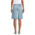 Women's Lightweight Denim Mid Rise Pleated 12" Slouchy Shorts, Back