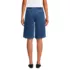 Women's Lightweight Denim Mid Rise Pleated 12" Slouchy Shorts, Back