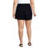 Women's Plus Size Lightweight Denim Above the Knee Skort, Back