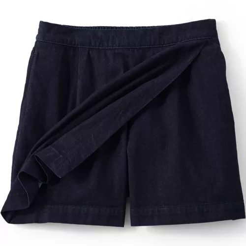 Women's Plus Size Lightweight Denim Above the Knee Skort, alternative image