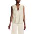 Women's Linen Blend Notch Neck Swing Tank Top, alternative image