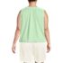 Women's Plus Size Linen Blend Notch Neck Swing Tank Top, Back