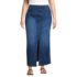 Women's Plus Size Soft Denim Maxi Skirt, Front