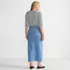 Women's Plus Size Soft Denim Maxi Skirt, Back