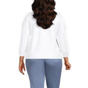 Women's Lightweight Jersey Button Pintuck Top