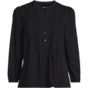 Women's Lightweight Jersey Button Pintuck Top