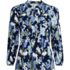 Women's Plus Size Lightweight Jersey Button Pintuck Top, Front