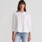 Women's Lightweight Jersey Button Pintuck Top