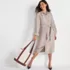 Women's Linen Long Sleeve Midi Shirt Dress, alternative image