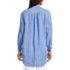 Women's Linen Roll Sleeve Relaxed Tunic Top, Back