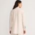 Women's Linen Roll Sleeve Relaxed Tunic Top, Back