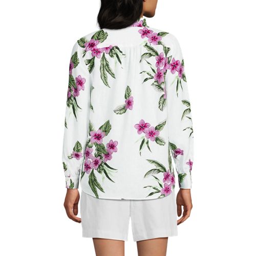 Women's Linen Long Sleeve Feminine Shirt - image 3