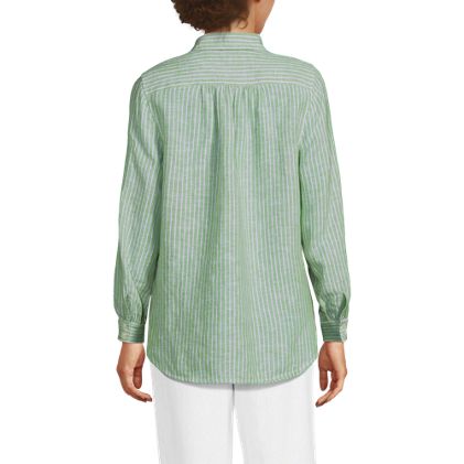 Women's Petite Linen Long Sleeve Feminine Shirt - image 5